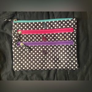 Polka Dot Multi-Color Zipper Pouch Set